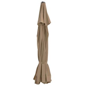 vidaXL Ersatzbezug f&uuml;r Sonnenschirm Taupe 515 cm