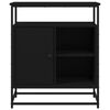 vidaXL Sideboard Schwarz 69x35x80 cm Holzwerkstoff