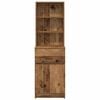 vidaXL Nachttisch Altholz-Optik 39x35x125 cm Holzwerkstoff