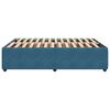 vidaXL Bettgestell Blau 160x200 cm Samt