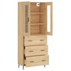 vidaXL Highboard Sonoma-Eiche 69,5x34x180 cm Holzwerkstoff