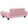 vidaXL Hundebett Rosa 70x45x33 cm Samt