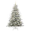 vidaXL K&uuml;nstlicher klappbarer Weihnachtsbaum Wei&szlig; 180 cm PE und PVC