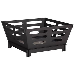 vidaXL Feuerstelle Schwarz 40 x 40 x 20 cm Stahl