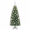 vidaXL K&uuml;nstlicher Weihnachtsbaum mit 150 LEDs Gr&uuml;n 120 cm PE und PVC
