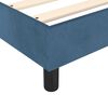 vidaXL Boxspringbett mit Matratze Dunkelblau 90x190 cm Samt