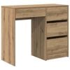 vidaXL Schreibtisch Artisan-Eiche Holzwerkstoff 90 x 37,5 x 75 cm