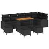 vidaXL Garten-Sofa-Set 10 stk. 9-Sitzanzahl Schwarz