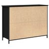 vidaXL Sideboard Schwarz Eichen-Optik 100 x 35 x 75 cm Holzwerkstoff
