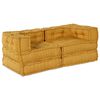 vidaXL Modulares Sofa 2 pcs Gelb 140 x 70 x 56 cm Stoff