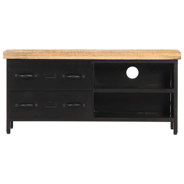 vidaXL TV-Schrank 90x30x41 cm Raues Mangoholz
