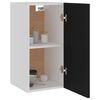 vidaXL H&auml;ngeschrank Schwarz 29,5x31x60 cm Holzwerkstoff