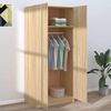 vidaXL Kleiderschrank Sonoma-Eiche 80x52x180 cm Holzwerkstoff
