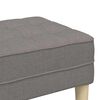 vidaXL Bank mit Kissen Taupe 113 x 57 x 39 cm Stoff
