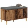 vidaXL Flurbank mit Kissen mit Speicher Altholz 60 x 38 x 46 cm