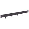 vidaXL Raseneinfassung 30 pcs 100 x 12 cm Stahl Schwarz