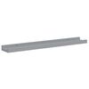 vidaXL Bilderleisten 2 Stk. Grau 60x9x3 cm MDF