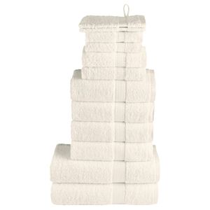 vidaXL 12 tlg. Premium-Handtuch-Set SOLUND Creme 600 g/m&sup2;