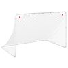 vidaXL Fu&szlig;balltor Wei&szlig; 122 x 81 x 81 cm Stahl