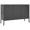 vidaXL Sideboard Anthrazit 105x35x70 cm Stahl und Hartglas