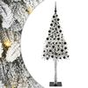 vidaXL Weihnachtsbaum mit 300 LEDs Wei&szlig; 210 cm PE und Stahl