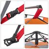 vidaXL Kuppel-Campingzelt 4 Personen Grau und Orange Quick Release