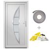 vidaXL Haust&uuml;r Wei&szlig; 98x208 cm PVC
