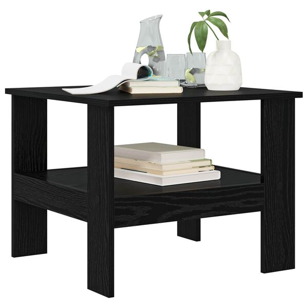 vidaXL Couchtisch Schwarz Eichen-Optik 57 x 55 x 45 cm Holzwerkstoff