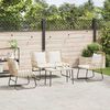 vidaXL Gartenmöbel Set 4 pcs Schwarz und Anthrazit Poly-Rattan