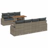 vidaXL Garten-Sofa-Set 8 stk. Grau 100 x 55 x 73 cm
