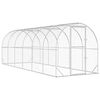 vidaXL H&uuml;hnerunterkunft Silber 600 x 200 x 200 cm Verzinkter Stahl