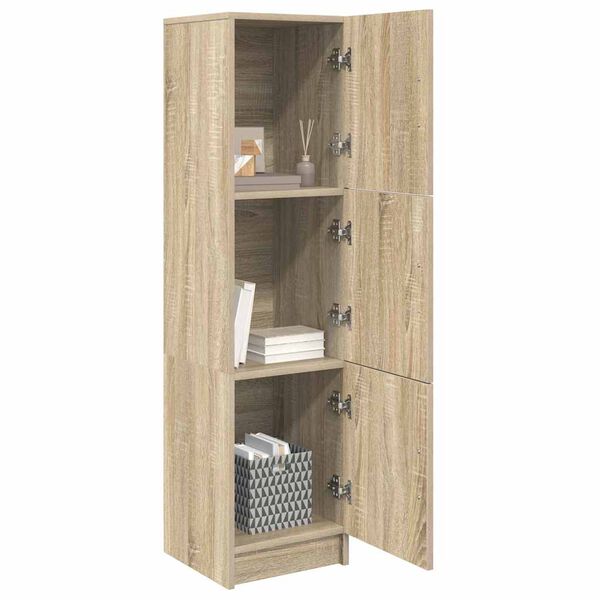 vidaXL Highboard Sonoma Eiche 31,5 x 32 x 124 cm Holzwerkstoff