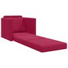 vidaXL Schlafsofa 60cm Weinrot Samt