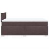 vidaXL Boxspringbett mit Matratze Dunkelbraun 120x190 cm Stoff