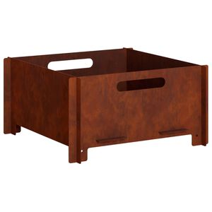 vidaXL Feuerstelle Rostoptik 40 x 40 x 20 cm Wetterfeststahl