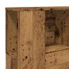 vidaXL Kopfteil mit Ablagen Altholz-Optik 120x19x104,5cm Holzwerkstoff