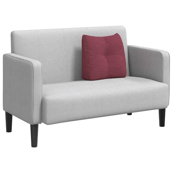 vidaXL R&uuml;cken Kissen Weinrot 45 x 24 x 50 cm Stoff