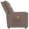 vidaXL 2-Sitzer Massagesessel Taupe Stoff