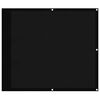 vidaXL Balkon-Sichtschutz Schwarz 90x700 cm 100 % Polyester-Oxford