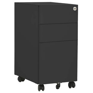 vidaXL Aktenschrank mit Rollen Anthrazit 30x45x59 cm Stahl