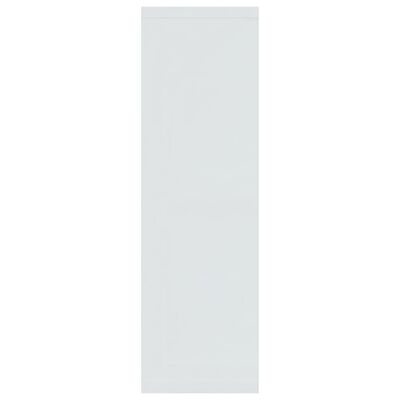 vidaXL Wandregal Hochglanz-Weiß 85x16x52,5 cm Holzwerkstoff