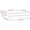 vidaXL Boxspringbett mit Matratze Creme 180x200 cm Kunstleder