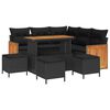 vidaXL Garten-Sofa-Set 8 pcs Schwarz Poly-Rattan