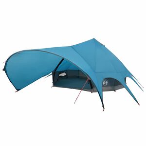 vidaXL Teepee Zelt f&uuml;r 9 Personen Blau und Grau 502 x 502 x 297 cm