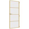 vidaXL Innent&uuml;r Schlank Golden 83x201,5 cm Hartglas und Aluminium