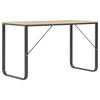 vidaXL Computertisch Schwarz und Eiche 120x60x73 cm