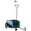 vidaXL Fahrradanh&auml;nger Schwarz und Blau 30 kg Eisen