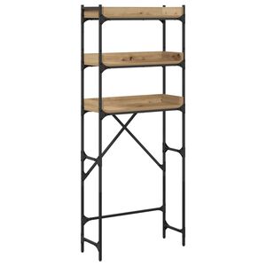 vidaXL Waschmaschinenregal mit Regal Artisan-Eiche 67 x 25 x 163 cm