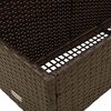 vidaXL Pool Aufbewahrungsbehälter Braun 110x100x57 cm Poly Rattan