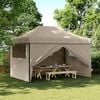 vidaXL Party-Zelt Taupe 279 x 410 x 315 cm Oxford-Stoff